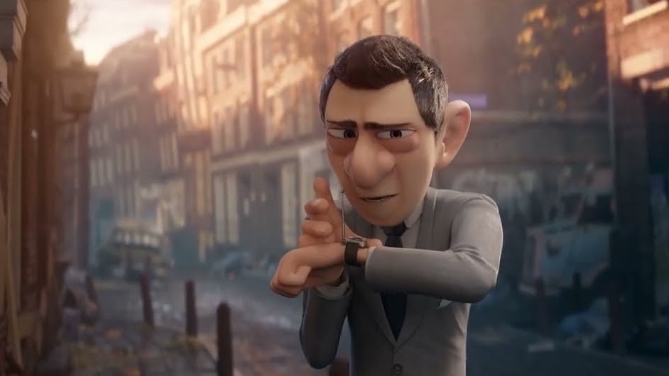 Still from the animated short Agent 327